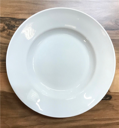 ASSIETTE CREUSE LUNA 20CM - BLANCHE - OPAL - VERRE TREMPÉ