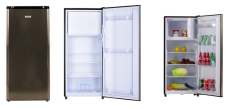 REFRIGERATEUR CONGEL. 1 PORTE FRIGELUX GRIS INOX H123 CM -161L 137L+24L **ESP**