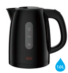 BOUILLOIRE ELECTRIQUE NOIRE  "CLASSIC" - 1L - 2200W MAXI