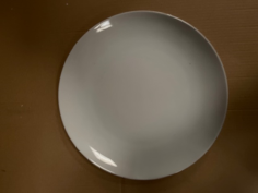 PLAT DE SERVICE  27cm "SILDE" porcelaine blanche **ESP**