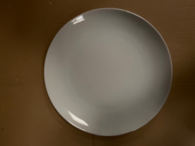 PLAT DE SERVICE  27cm "SILDE" porcelaine blanche **ESP**