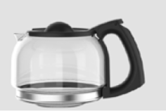 VERSEUSE VERRE CAFETIERE QS SELECT 10 TASSES EL0102F-EL0102L