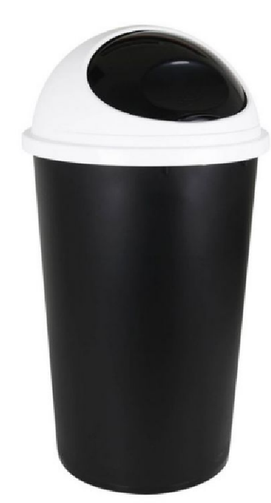 POUBELLE H 75CM -  45 L AVEC  ABATTANT BIG HOOP TONTARELLI