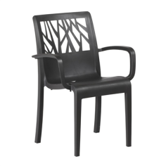 FAUTEUIL  VEGETAL ANTHRACITE  GROSFILLEX FRANCE