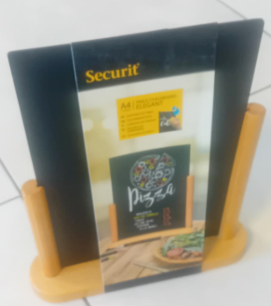 TABLETTE ARDOISE NOIR SUR PIED A4 **ESP**