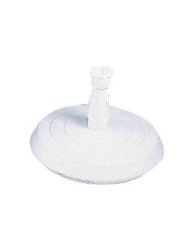 PIED DE PARASOL BETON + PLASTIQUE BLANC   14KG - TIGE 18 A 33 MM EDA FRANCE