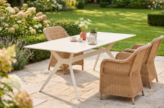 TABLE HERCULE PIED CRAIE CERAMIK CRAIE - 160x80CM