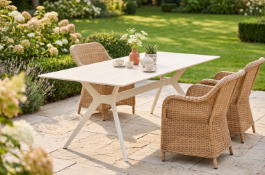 TABLE HERCULE PIED CRAIE CERAMIK CRAIE - 160x80CM
