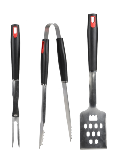 ENSEMBLE BARBECUE  3 PIECES QS MANCHE NOIR