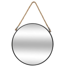 MIROIR MURAL METAL ROND Ø55 CM - 162344