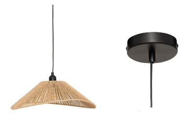 SUSPENSION MYHA 43CM EFFET CORDE - 190630B