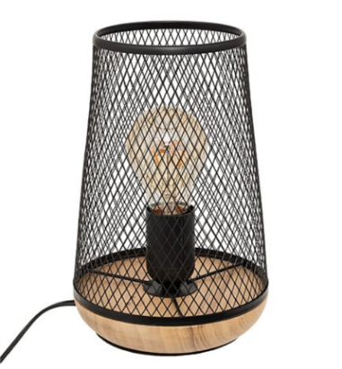 LAMPE ZELLY GRILL NOIR 24 CM - 155530A