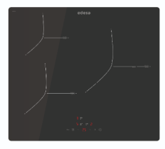 PLAQUE INDUCTION 3 FEUX NOIR CATA ENCASTRABLES