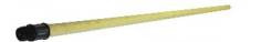 MANCHE A BALAI EN BOIS  130CM VIS FRANCAIS QS  AVEC EMBOUT NOIR