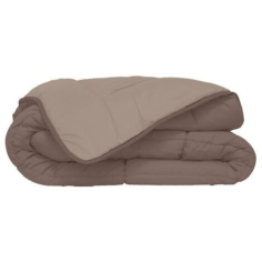 COUETTE MICROFIBRE SOFT 220 X 240 CM TAUPE / BEIGE 450 GR/M²
