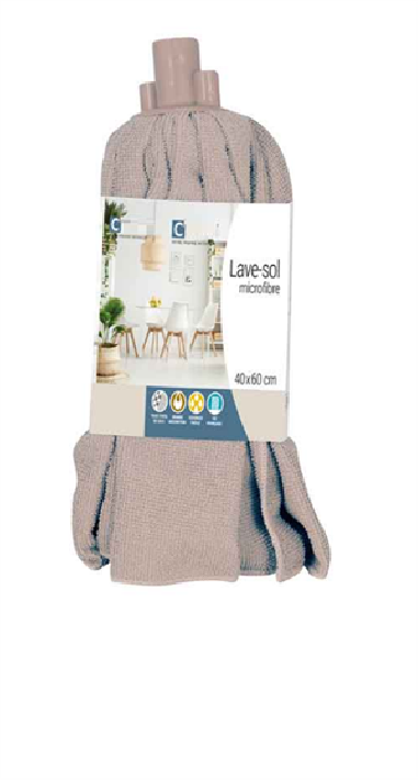 FRANGE MICROFIBRES JUPE 40 CM POUR BALAI ESPAGNOL VIS FRANCAIS