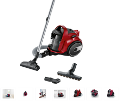 ASPIRATEUR SANS SAC BOSCH - ROUGE GRENAT - 700 WATT **ESP**
