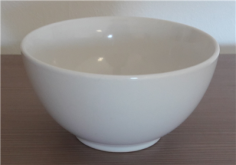 BOL LISSE  PORCELAINE BLANCHE 14 CM / ""PAB" - PRAIRIE 83 ***ARRET USINE***