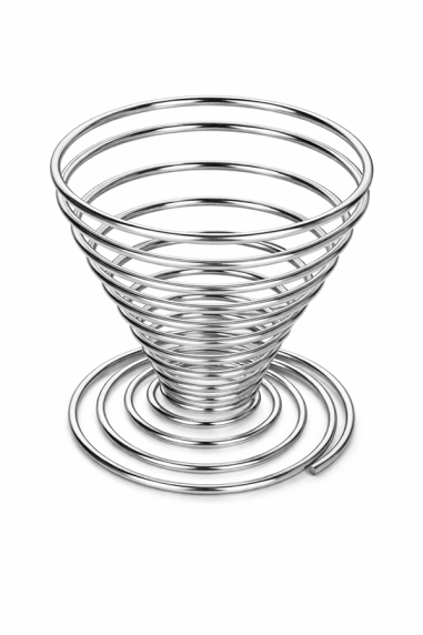 COQUETIER INOX FIL A RESSORT LOT DE 4