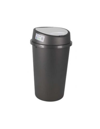 POUBELLE DE CUISINE 25L GRIS FONCE / CREME -  BINGO