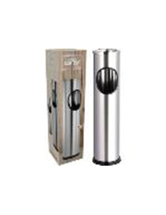 POUBELLE CENDRIER INOX - Ø15 CM x HT 56 CM