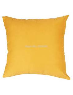 OREILLER  40 X 40  CM  - SIMILICUIR JAUNE