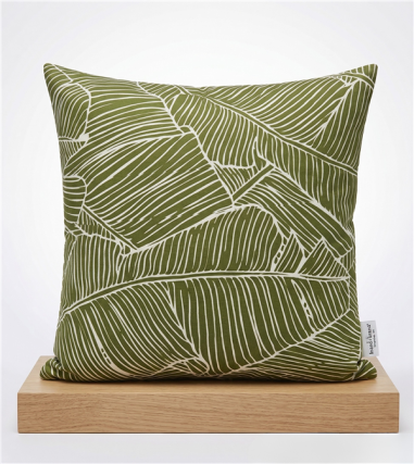 OREILLER IMPRIME 60X 60 -  MOTIF "TROPICAL JUNGLE"