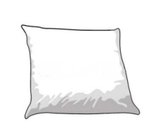TAIE SEMI DURABLE AVEC RABAT  45 X 75 cm