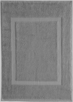 TAPIS DE BAIN GRIS CLAIR  700 GR/M² 100% COTON 50 X75 CM