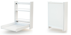 TABLE A LANGER MURALE BLANC FRONTALE
