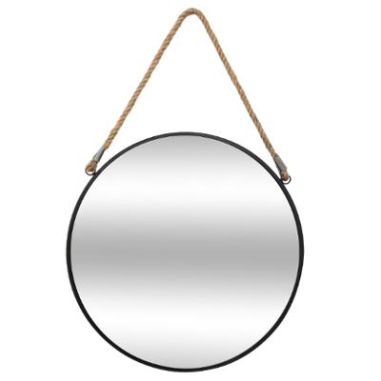 MIROIR MURAL METAL ROND Ø55 CM - 162344