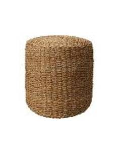 POUF ROND EN ROTIN
