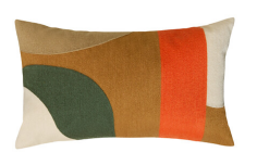 COUSSIN BRODERIE 30 X 50 CM MARRON - HARY 194336I