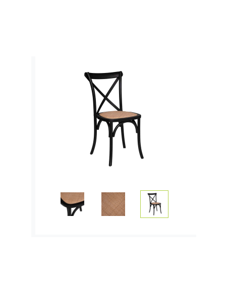 CHAISE IZAAK BISTROT HETRE NOIR