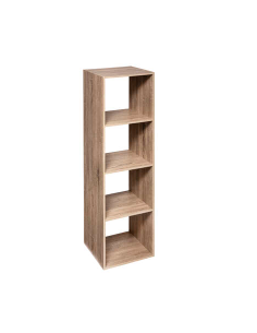ETAGERE 4 CASES HAUT MIX NAT