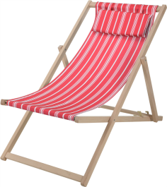 CHILIENNE BOIS - 3 POSITIONS ROUGE