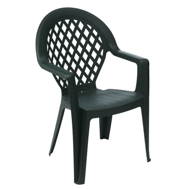 FAUTEUIL DE JARDIN MADISON ANTHRACITE - GROSFILLEX FRANCE