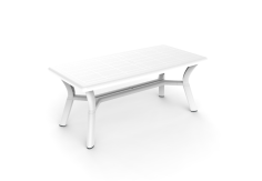 TABLE DALIA / ORQUIDEA 180 X 90 BLANCHE - avec renfort central Made in EU