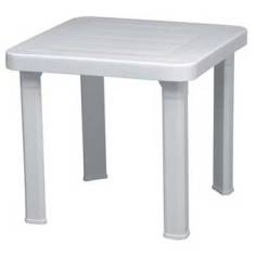 TABLE BASSE ANDORA  BLANCHE 47X 47 H 41 Made in EU
