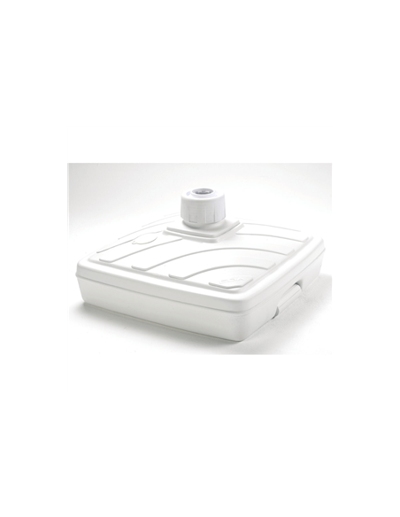 PIED DE PARASOL PLASTIQUE BLANC  40L GM - POUR TIGE Ø 36 ET 56 MM. EDA FR