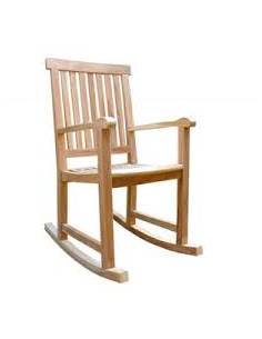 FAUTEUIL  A BASCULE  - ROCKING CHAIR TECK N°2