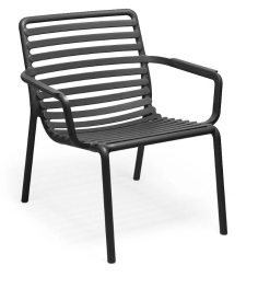 FAUTEUIL DOGA RELAX - ANTHRACITE - NARDI  Made in EU