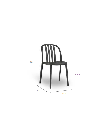 CHAISE SUE LAMAS CHOCOLATE Made in EU