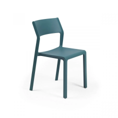 CHAISE TRILL BISTROT EMPILABLE NARDI BLEU OTTANIO Made in EU