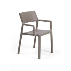 FAUTEUIL TRILL EMPILABLE NARDI TORTORA  Made in EU