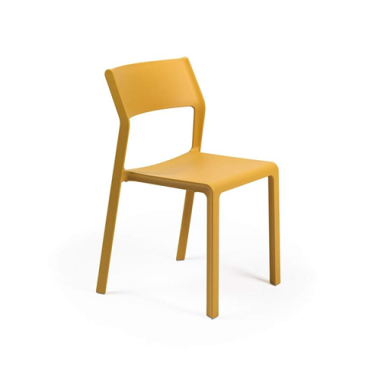 CHAISE TRILL BISTROT EMPILABLE NARDI SENAPE/JAUNE Made in EU