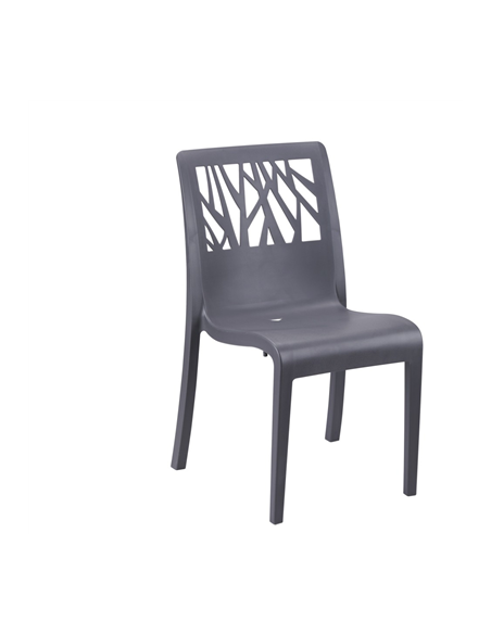 CHAISE VEGETAL ANTHRACITE  GROSFILLEX FRANCE