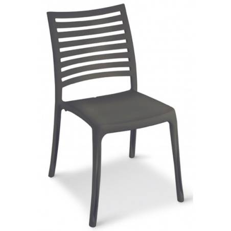 CHAISE SUNDAY   ANTHRACITE  GROSFILLEX FRANCE
