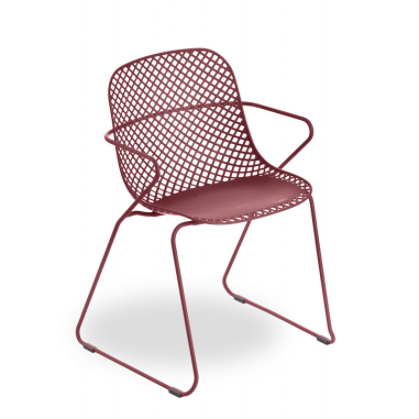 FAUTEUIL RAMATUELLE GROSFILLEX FRANCE  - ROUGE BOSSA NOVA
