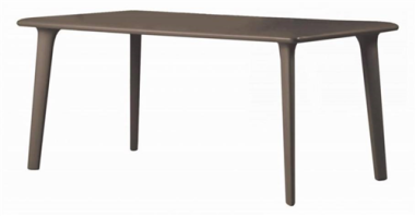 TABLE NEW DESSA 160 X 90CM CHOCOLATE- Made in EU **ARRET USINE**
